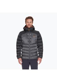 Kurtka puchowa męska Rab Cirrus Ultra Hoody. Kolor: czarny. Materiał: puch. Sport: turystyka piesza