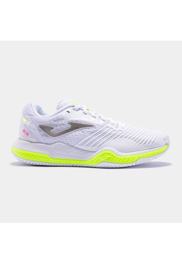 Buty do tenisa ziemnego damskie Joma T.POINT LADY z amortyzacją. Kolor: zielony, biały, wielokolorowy. Sport: tenis