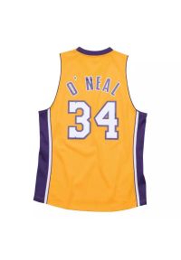 Mitchell & Ness Los Angeles Lakers Nba Swingman Home Jersey. Kolor: wielokolorowy, żółty, pomarańczowy. Materiał: jersey. Długość rękawa: bez rękawów