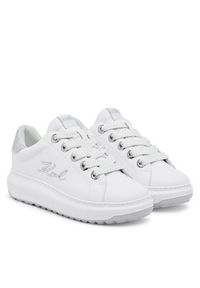 Karl Lagerfeld - KARL LAGERFELD Sneakersy KL67518 Biały. Kolor: biały. Materiał: skóra #4