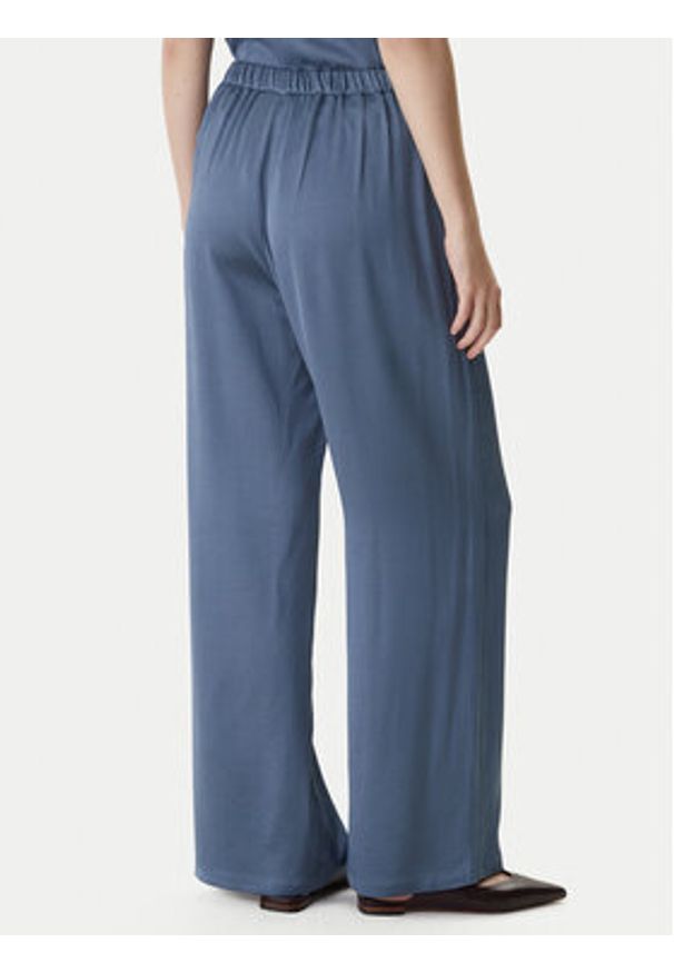 Marella Spodnie materiałowe Robinia2 2615131281 Granatowy Straight Fit. Kolor: niebieski. Materiał: wiskoza