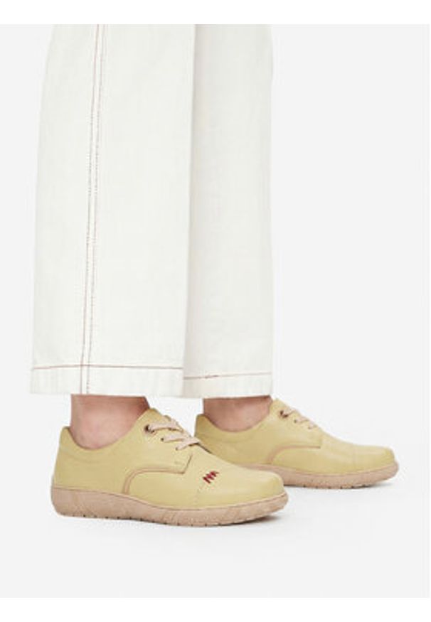 Go Soft Półbuty CEO-WI23-COMFORT-01 Żółty. Kolor: żółty. Materiał: skóra