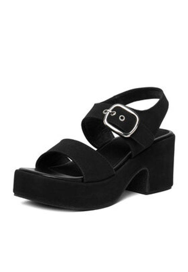 DeeZee Sandały CEO-LB-G9349-A Czarny. Kolor: czarny. Materiał: materiał