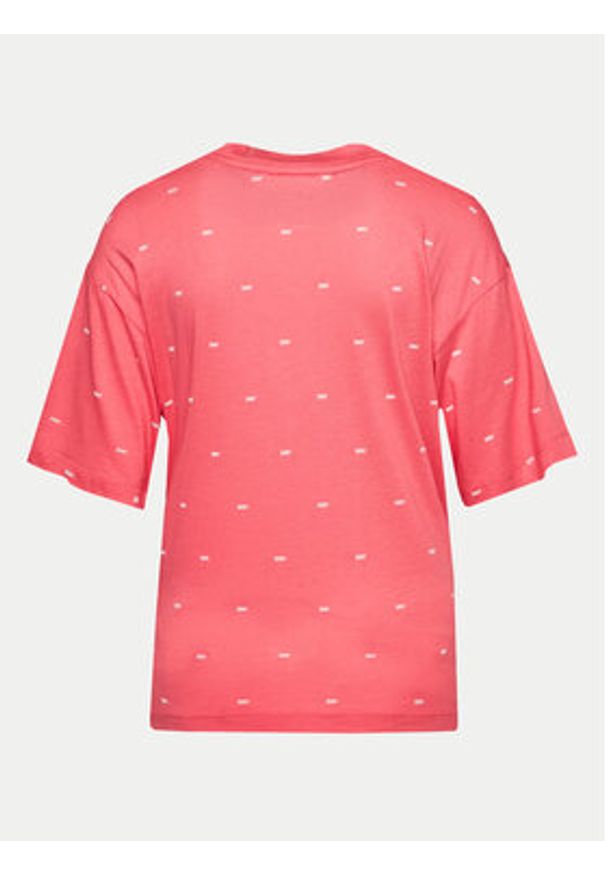 DKNY Piżama YI80010 Różowy Regular Fit. Kolor: różowy. Materiał: bawełna, wiskoza