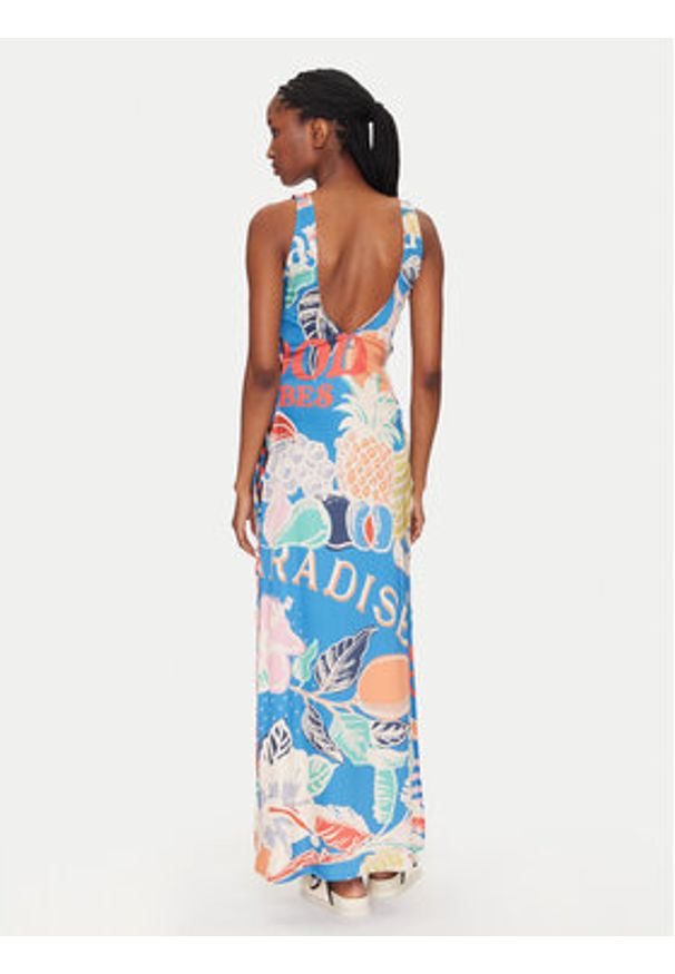 Maaji Sukienka letnia PT2648CLD001 Niebieski Regular Fit. Kolor: niebieski. Materiał: wiskoza. Sezon: lato