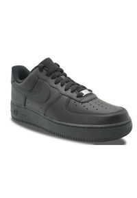 Buty do chodzenia męskie Nike Air Force 1 07. Zapięcie: sznurówki. Kolor: czarny. Materiał: syntetyk, tkanina, skóra, materiał. Szerokość cholewki: normalna. Model: Nike Air Force. Sport: turystyka piesza
