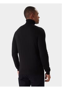 Hugo - HUGO Golf San Thomas-M 50474174 Czarny Slim Fit. Typ kołnierza: golf. Kolor: czarny. Materiał: wełna #4