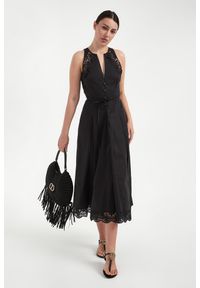 Twinset Milano - Sukienka midi TWINSET. Długość: midi