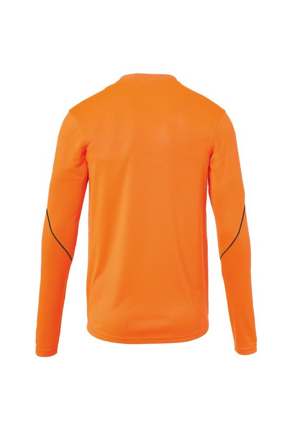 UHLSPORT - Dziecięca koszulka z długim rękawem Uhlsport Stream 22. Kolor: wielokolorowy, czarny, pomarańczowy. Długość rękawa: długi rękaw. Długość: długie. Sezon: jesień. Sport: piłka nożna