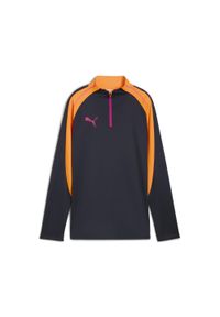 Puma - Damska bluza piłkarska z zamkiem 1/4 individualBLAZE PUMA. Kolor: pomarańczowy, niebieski, różowy, wielokolorowy, żółty. Wzór: kolorowy. Sport: piłka nożna #1