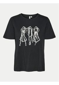 Vero Moda T-Shirt Romy 10320297 Czarny Regular Fit. Kolor: czarny. Materiał: bawełna #5