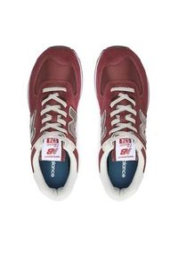 New Balance Sneakersy ML574EVM Bordowy. Kolor: czerwony. Materiał: zamsz, skóra. Model: New Balance 574