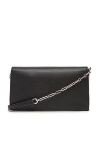 Calvin Klein Torebka Re-Lock Mini Conv LV04F3103G Czarny. Kolor: czarny. Materiał: skórzane