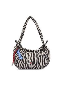 Tommy Jeans Torebka Tjw Icon Charms Zebra Shlder Bag AW0AW18882 Biały. Kolor: biały. Wzór: motyw zwierzęcy #1