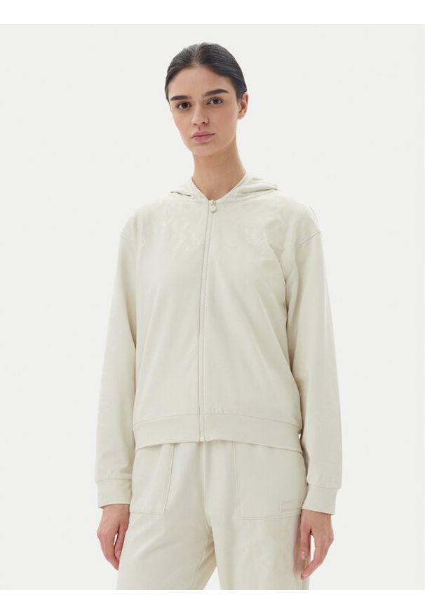 EA7 Emporio Armani Bluza 7W000479 AF13135 U1112 Beżowy Regular Fit. Kolor: beżowy. Materiał: bawełna