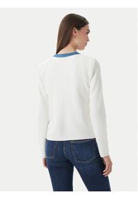 Luisa Spagnoli Kardigan Capotreno 100363 Biały Regular Fit. Kolor: biały. Materiał: syntetyk #3