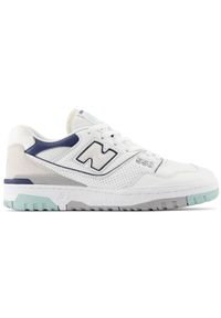 Buty unisex New Balance BB550WCA – białe. Okazja: na co dzień. Kolor: biały. Materiał: materiał, syntetyk, skóra. Szerokość cholewki: normalna