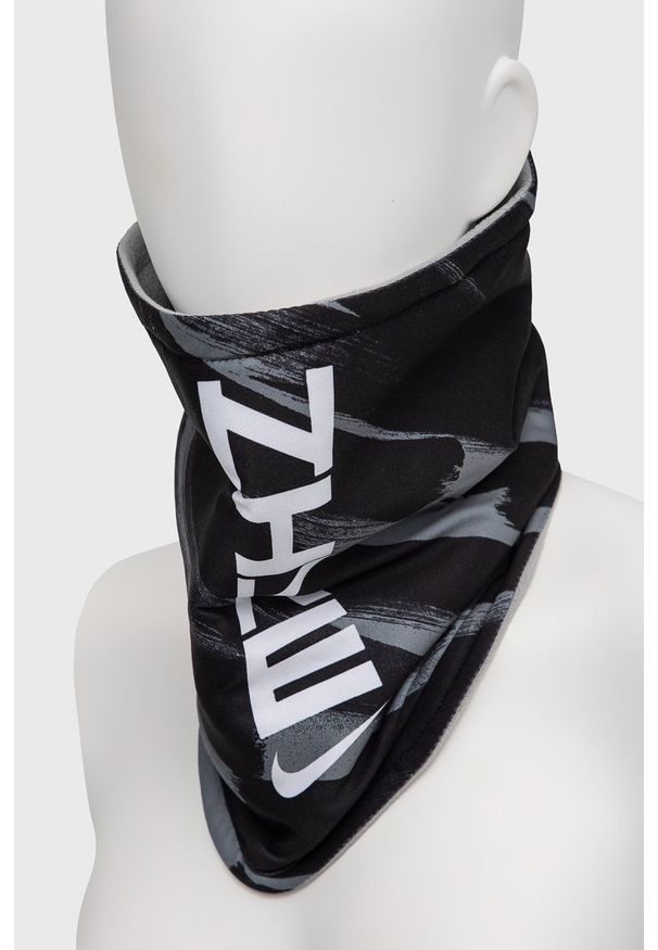 Nike Komin kolor szary wzorzysty. Kolor: szary. Materiał: dzianina, materiał