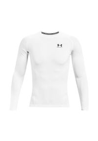 Koszulka fitness męska Under Armour Ua Hg Armour Comp LS z długim rękawem. Kolor: biały. Długość rękawa: długi rękaw. Długość: długie. Sport: fitness