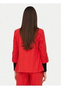 only - ONLY Marynarka Caro 15312199 Czerwony Loose Fit. Kolor: czerwony. Materiał: wiskoza #5