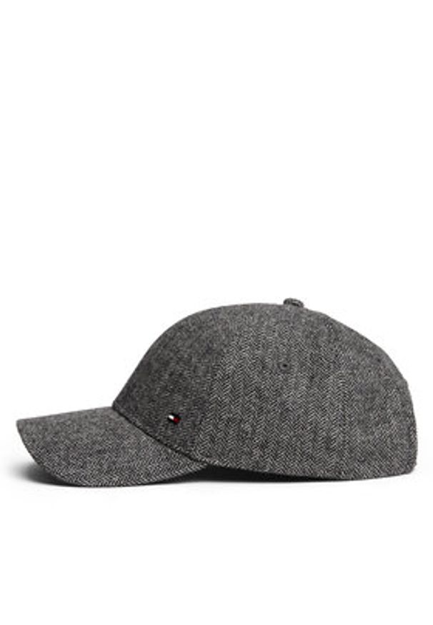 TOMMY HILFIGER - Tommy Hilfiger Czapka z daszkiem Th Flag Herringbone 6 Panel Cap AM0AM13784 Szary. Kolor: szary. Materiał: wełna, materiał