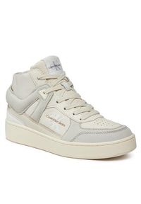 Calvin Klein Jeans Sneakersy Basket Cupsole High Mix Ml Fad YW0YW01300 Beżowy. Kolor: beżowy