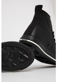 Diesel - Trampki. Nosek buta: okrągły. Zapięcie: sznurówki. Kolor: czarny. Materiał: syntetyk, materiał, guma. Szerokość cholewki: normalna #3