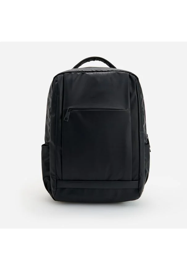 Reserved - Plecak z kieszenią na laptop - Czarny. Kolor: czarny