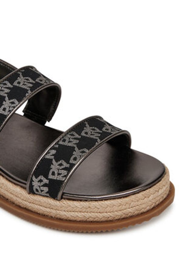 DKNY Espadryle Bernae K1598945 Czarny. Kolor: czarny. Materiał: materiał