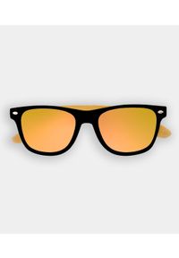MegaKoszulki - Okulary przeciwsłoneczne z oprawkami złote (gładkie, bez nadruku). Kolor: złoty. Wzór: gładki