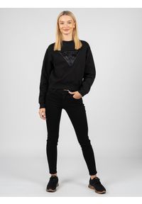 Guess Bluza. Okazja: na co dzień. Materiał: prążkowany, bawełna. Wzór: aplikacja. Styl: casual #1