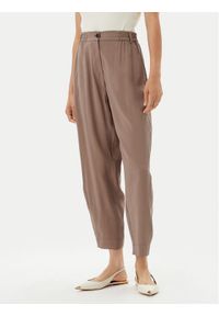 ACCESS FASHION Spodnie materiałowe 53-5112-405 Beżowy Regular Fit. Kolor: beżowy. Materiał: syntetyk