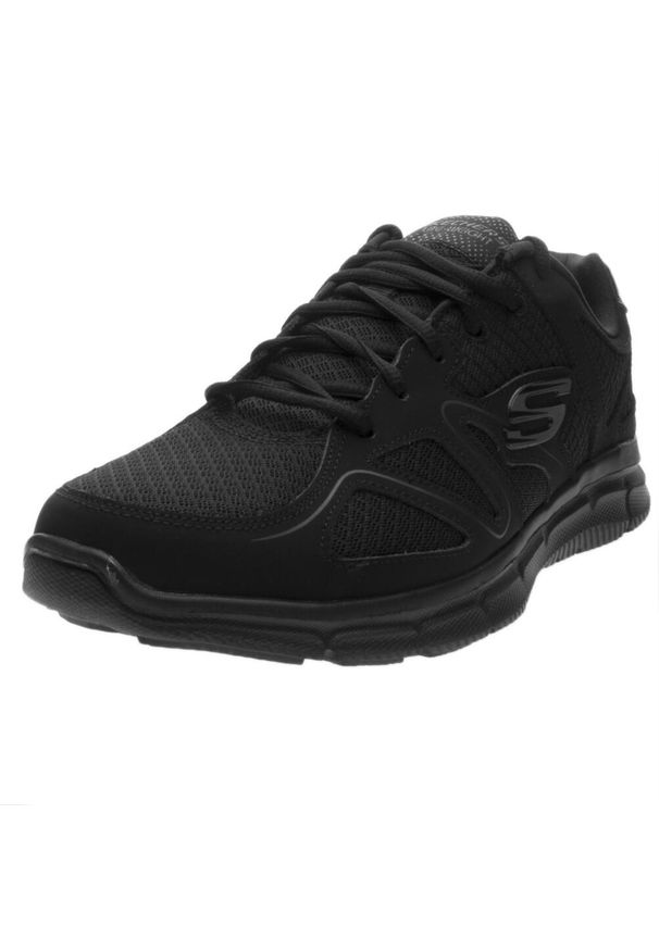 skechers - Buty Satisfaction Flash Point Rozmiar 42 Czarny - 58350-BBK. Kolor: czarny. Materiał: guma, tkanina