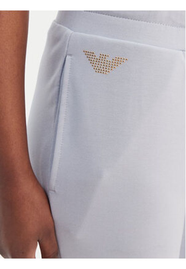 EA7 Emporio Armani Spodnie dresowe 8NTP66 TJ9RZ U9309 Błękitny Regular Fit. Kolor: niebieski. Materiał: syntetyk