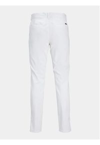 Jack & Jones - Jack&Jones Chinosy Marco 12150148 Biały Slim Fit. Kolor: biały. Materiał: bawełna