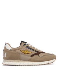 Sneakersy Aeronautica Militare. Kolor: beżowy #1