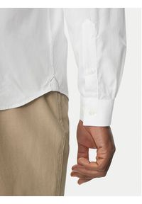 Lacoste Koszula CH5620 Biały Slim Fit. Kolor: biały. Materiał: bawełna