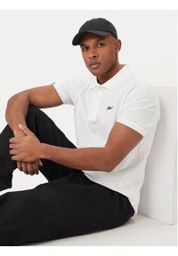 Reebok Polo Breen RK25562CCM Biały Regular Fit. Typ kołnierza: polo. Kolor: biały. Materiał: bawełna #2