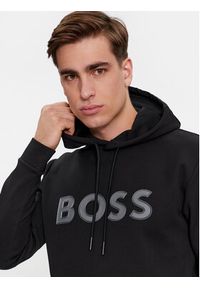 BOSS - Boss Bluza Soody 1 50504750 Czarny Regular Fit. Kolor: czarny. Materiał: bawełna, syntetyk #4