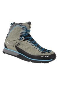 Buty Trekkingowe Damskie Salewa Mtn Trainer 2 Winter Gtx. Kolor: beżowy. Materiał: guma, materiał, syntetyk