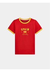 Guess Jeans T-Shirt 183096 Czerwony Classic Fit. Kolor: czerwony #1
