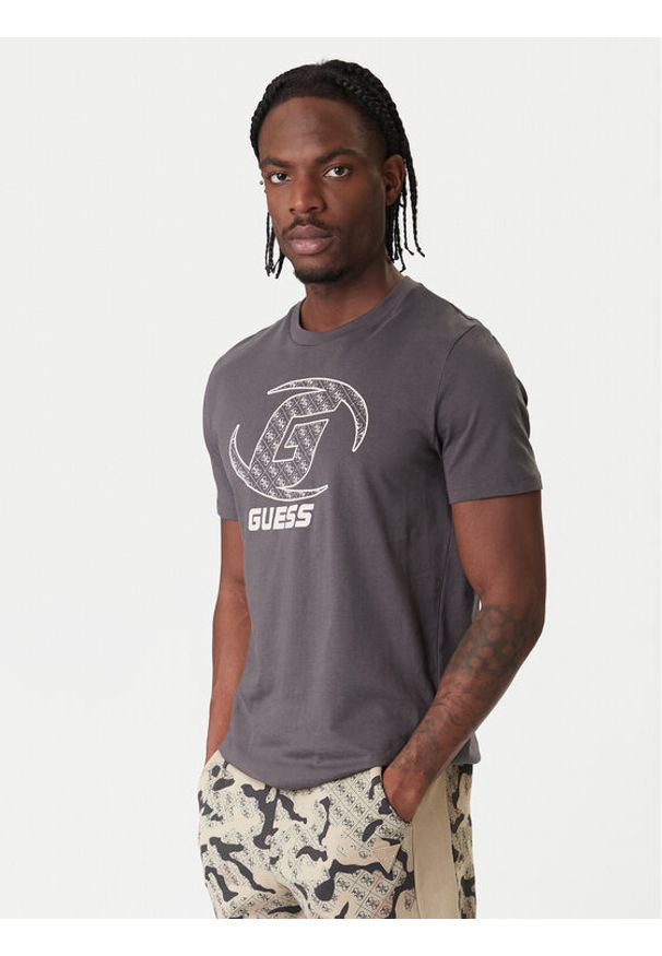Guess T-Shirt Z6RI06 I3Z14 Szary Regular Fit. Kolor: szary. Materiał: bawełna