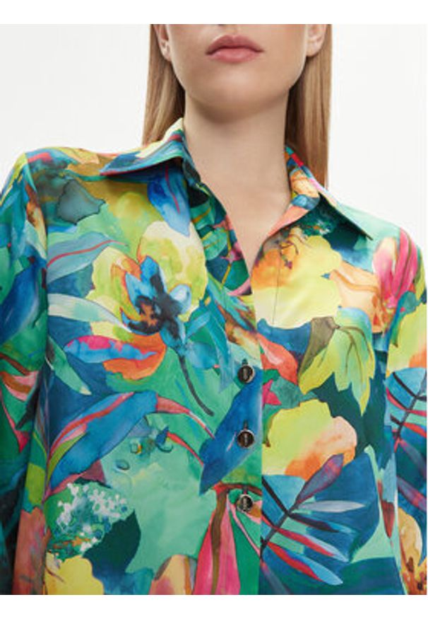 Liu Jo Koszula CA4406 TS017 Kolorowy Regular Fit. Materiał: syntetyk. Wzór: kolorowy