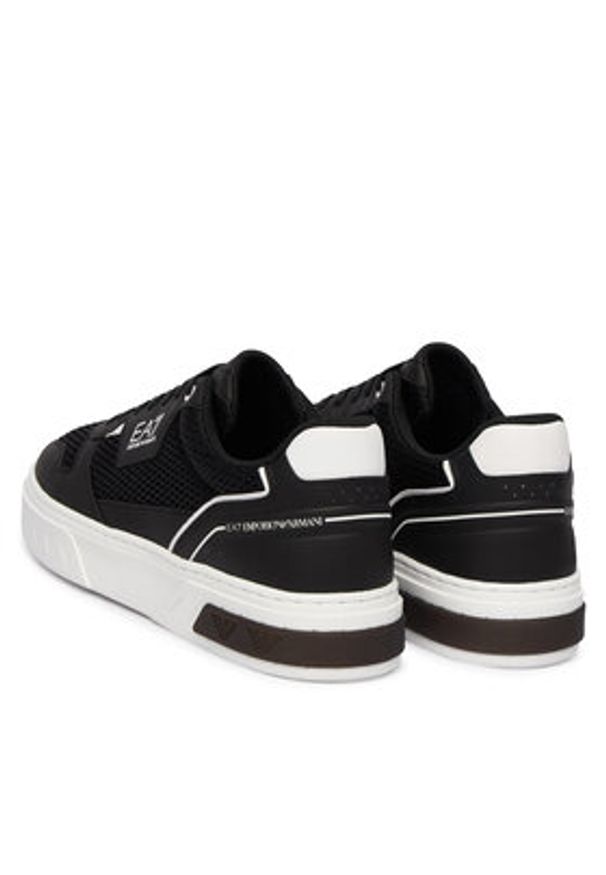 EA7 Emporio Armani Sneakersy 7X000650 AF23102 MC138 Czarny. Kolor: czarny. Materiał: skóra