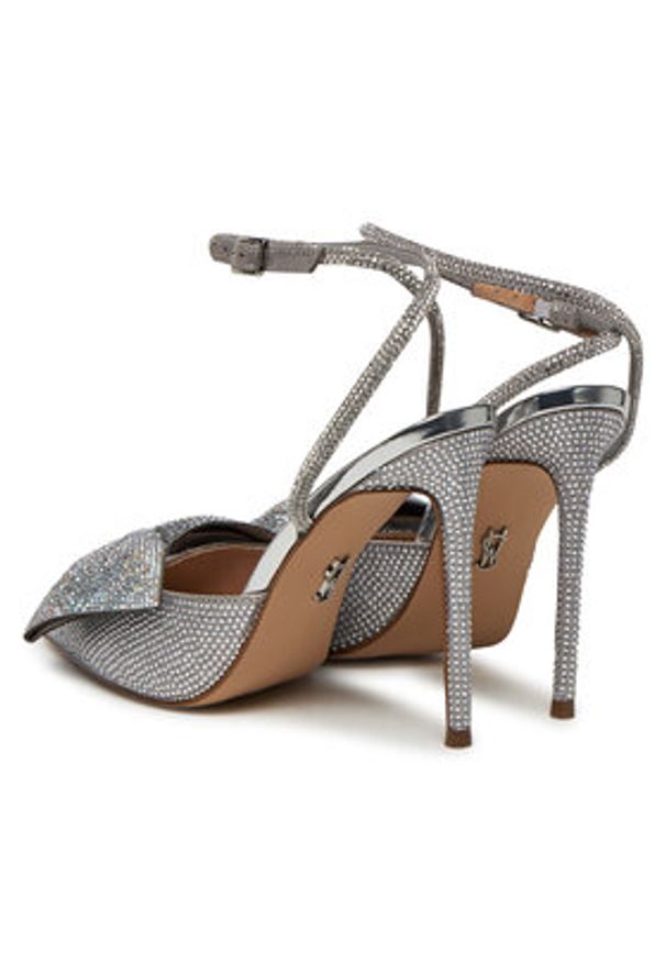 Steve Madden Sandały Vincentia-R Heeled s SM11003650 Srebrny. Kolor: srebrny. Materiał: materiał