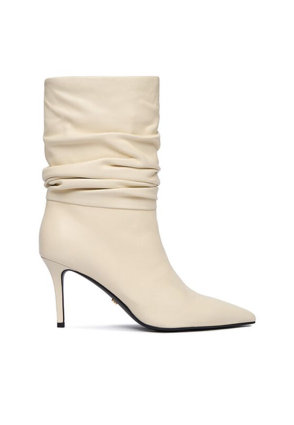 Gino Rossi Botki EO-LUNA-LT681 Écru. Materiał: skóra