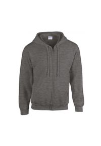 GILDAN - Bluza zapinana na zamek błyskawiczny Gildan Heavy Blend ®. Typ kołnierza: kaptur. Kolor: szary #1