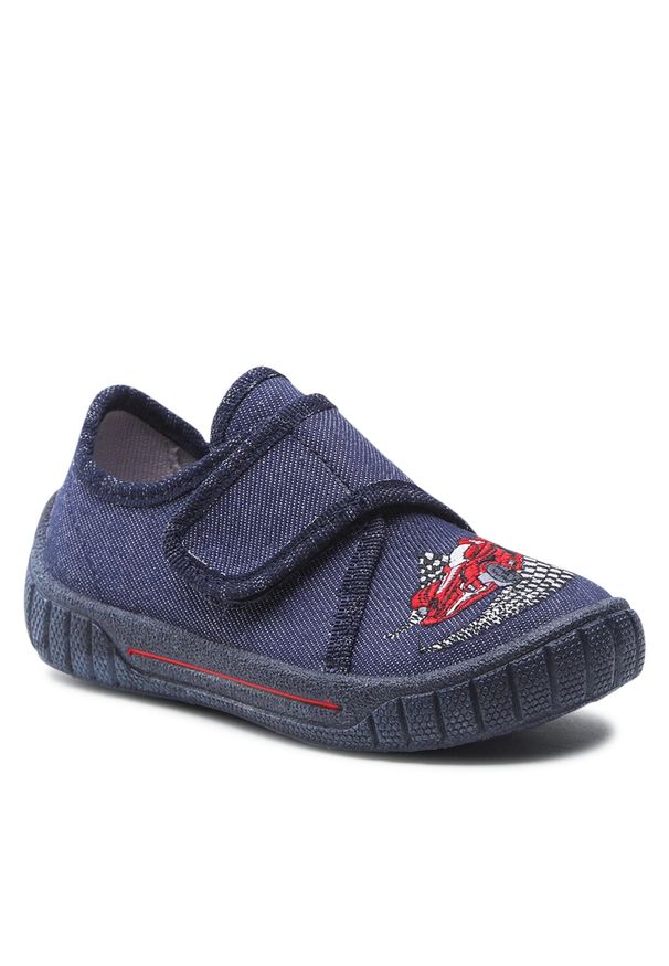 Kapcie Superfit 1-800271-8050 M Blau. Kolor: niebieski. Materiał: materiał