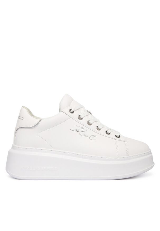 Karl Lagerfeld - KARL LAGERFELD Sneakersy Anakapri KL63518A Biały. Kolor: biały. Materiał: skóra