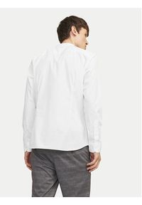 Jack & Jones - Jack&Jones Koszula Joe 12205921 Biały Slim Fit. Kolor: biały. Materiał: bawełna, syntetyk